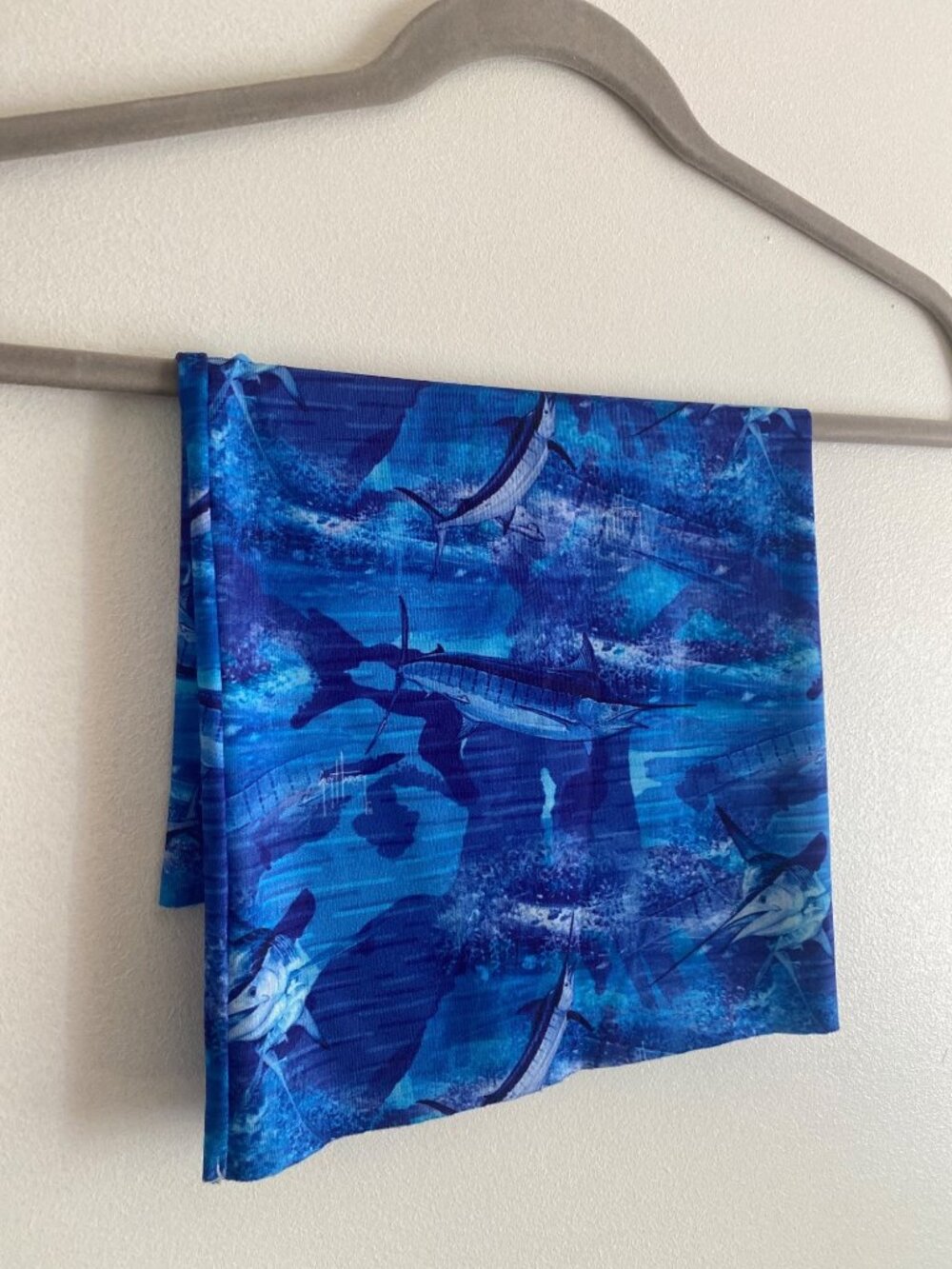 Guy Harvey Blue Ocean Marlin Print Fishing Gaiter 10” x 17”
